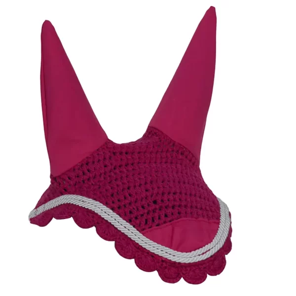 Rhinegold Fly Veil/Noise Muffler Raspberry