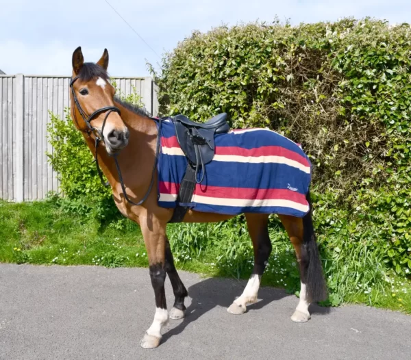 Rhinegold Fleece 3/4 Ride-On Rug Burgundy