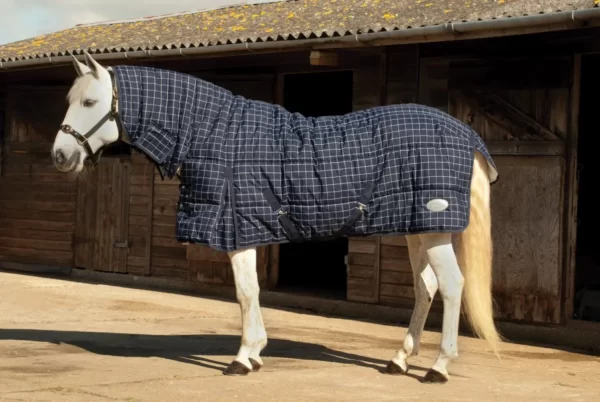 Rhinegold Dakota Quilted Stable Rug Full Neck Combo Navy