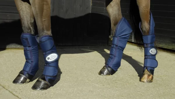 Rhinegold Ripstop Full Length Travel Boots Blue