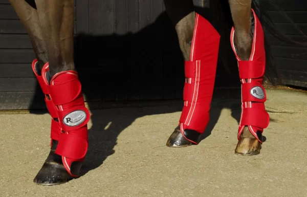Rhinegold Ripstop Full Length Travel Boots Red