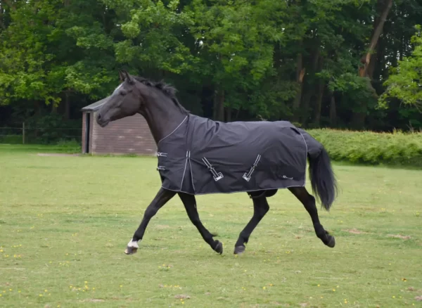 Rhinegold Torrent Lightweight Outdoor Rug Black